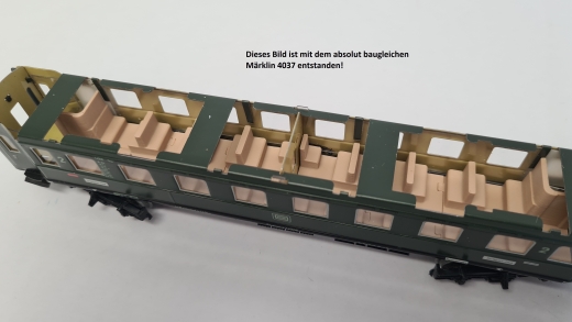 Inneneinrichtung für Märklin 40361 : Zugpackung Karwendel Express