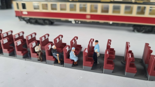 MF Inneneinrichtung für Märklin 4056: DB TEE Grossraumwagen