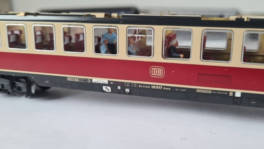 MF Inneneinrichtung für Märklin 4056: DB TEE Grossraumwagen