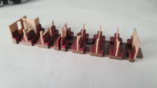 MF Inneneinrichtung für Märklin 4079: DB Umbauwagen 2. Klasse