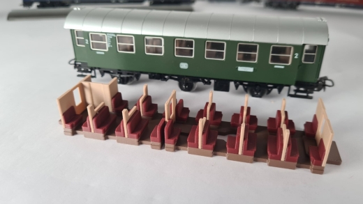 MF Inneneinrichtung für Märklin 4079: DB Umbauwagen 2. Klasse