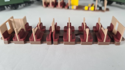 MF Inneneinrichtung für Märklin 4079: DB Umbauwagen 2. Klasse