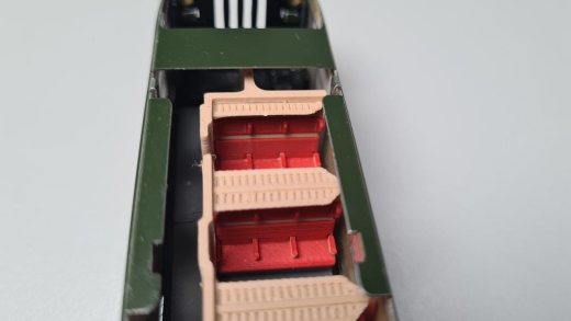 Inneneinrichtung für Märklin 4022 4033, Primex 4198: Abteilwagen Mehrfarbig