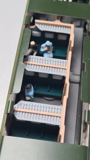 Inneneinrichtung für Märklin 4023, Primex 4197: D-ZUG Abteilwagen Mehrfarbig