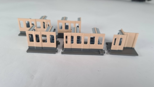 Inneneinrichtung für Märklin 4032: DB D-Zug 1. Klasse Abteilwagen Mehrfarbig