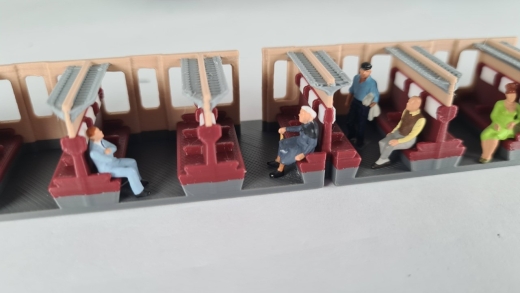 Inneneinrichtung für Märklin 4050: SNCF D-ZUG Personenwagen 1. Klasse Mehrfarbig