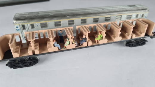 Inneneinrichtung für Märklin 4050: SNCF D-ZUG Personenwagen 1. Klasse Mehrfarbig