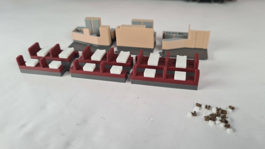 MF Inneneinrichtung für Märklin 4057: DB TEE Speisewagen