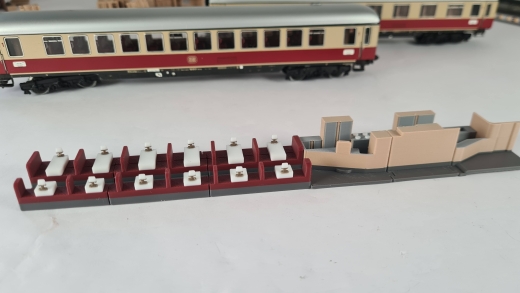 MF Inneneinrichtung für Märklin 4057: DB TEE Speisewagen