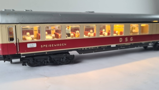MF Inneneinrichtung für Märklin 4057: DB TEE Speisewagen