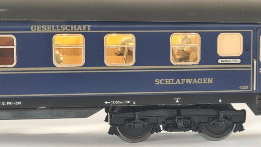 MF Inneneinrichtung für Märklin 4029: CIWL Internat. Schlafwagen