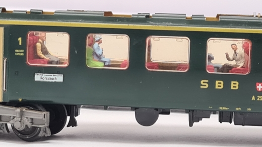 MF Inneneinrichtung für Märklin 4066: SBB Schnellzugwagen 1. Klasse