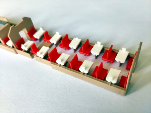 Inneneinrichtung für HAG Speisewagen EW I (9 Fenster)