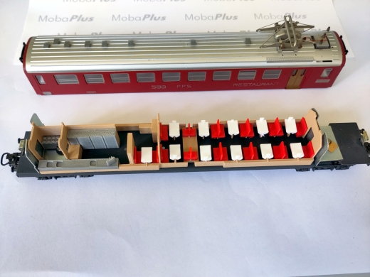 Inneneinrichtung für HAG Speisewagen EW I (9 Fenster)