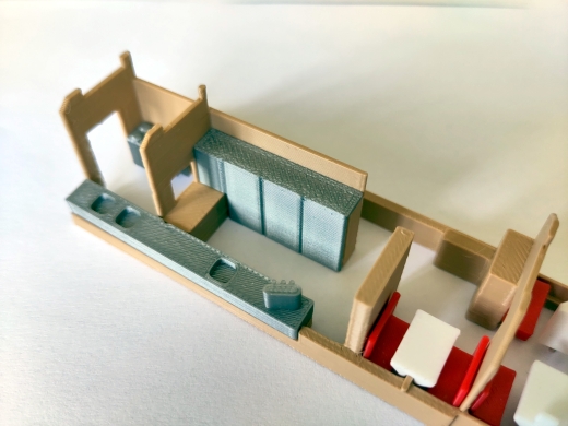 Inneneinrichtung für HAG Speisewagen EW I (9 Fenster)