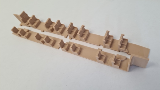 Inneneinrichtung für Märklin 348/1 4015 4038: SBB Leichtstahlwagen