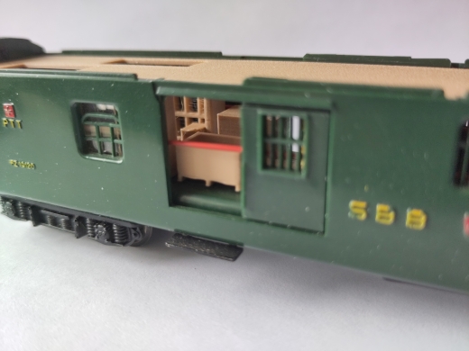 Inneneinrichtung für HAG EW I Gepäckwagen (Art. 410/411, 465/466, 766/767)