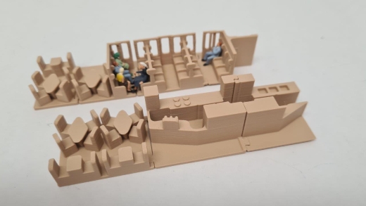 Inneneinrichtung für Märklin 4078: DB Halbspeisewagen Kakadu
