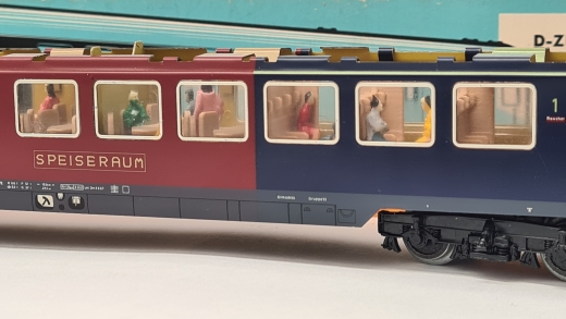 Inneneinrichtung für Märklin 4078: DB Halbspeisewagen Kakadu