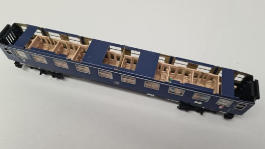 Inneneinrichtung für Märklin 4027 (4032): DB D-ZUG 1. Klasse Abteil