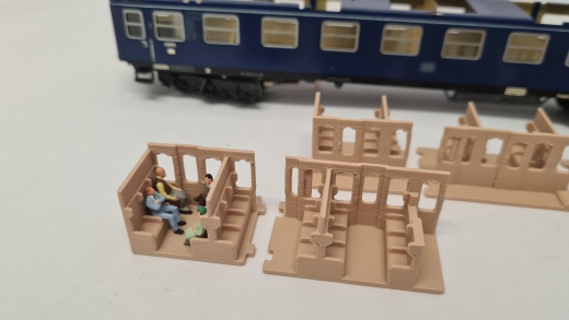 Inneneinrichtung für Märklin 4032: DB D-Zug 1. Klasse Abteilwagen