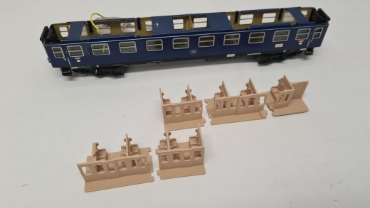 Inneneinrichtung für Märklin 4032: DB D-Zug 1. Klasse Abteilwagen