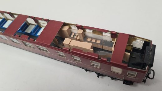 Inneneinrichtung (4-farbig) für Märklin 4024: DB D-ZUG Speisewagen (Sonderedition)