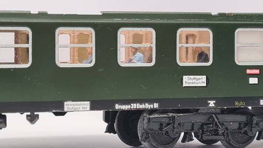 Inneneinrichtung für Märklin 4022 4033, Primex 4198: Grossraumwagen