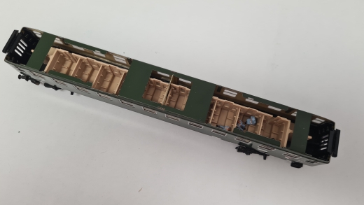Inneneinrichtung für Märklin 4022 4033, Primex 4198: Grossraumwagen