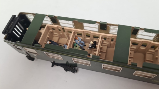 Inneneinrichtung für Märklin 4023, Primex 4197: D-ZUG Abteilwagen