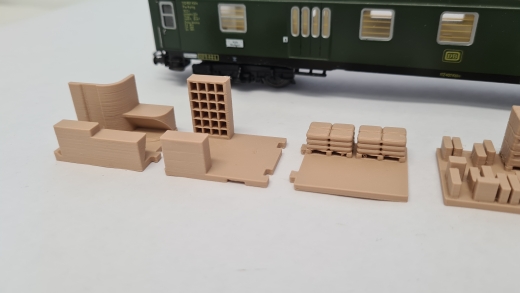 Inneneinrichtung für Märklin 4026 4044 40541 Primex 4009: DB Gepäckwagen