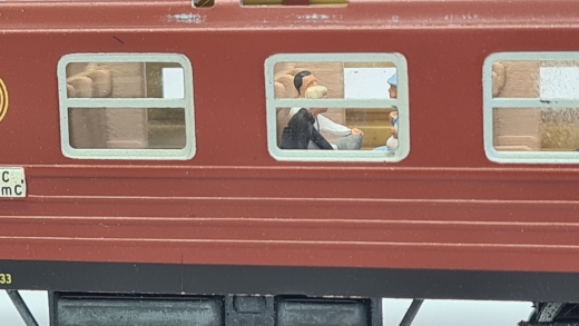Inneneinrichtung für Märklin 4031: SJ Abteil- und Gepäckwagen