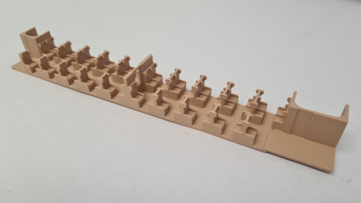 Inneneinrichtung für Märklin 4072: SJ Personenwagen 2. Klasse
