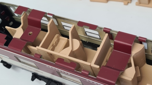 Inneneinrichtung für Märklin 4064 40542 4130, Primex 4199 4010: D-ZUG Schlafwagen
