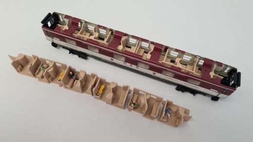 Inneneinrichtung für Märklin 4064 40542 4130, Primex 4199 4010: D-ZUG Schlafwagen