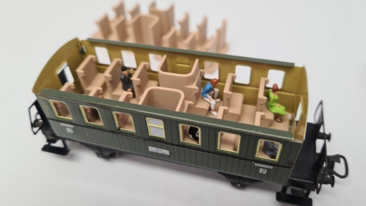 Inneneinrichtung für Märklin 4000 327/1 4040: Donnerbüchse (2er Set)