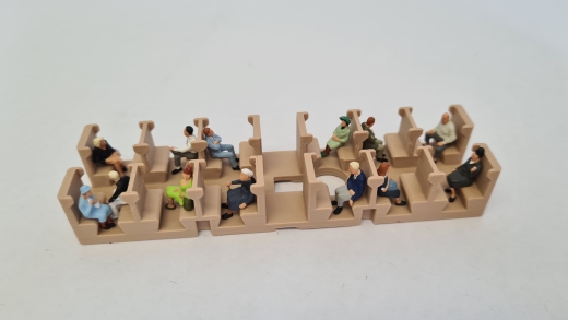 Inneneinrichtung für Märklin 4002 329/1: Donnerbüchse (mit Original Beleuchtung)