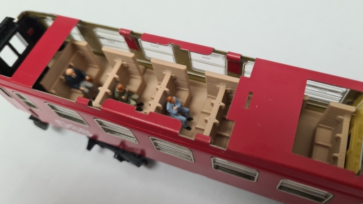 Inneneinrichtung für Märklin 4045: DSB Abteilwagen 2. Klasse (beige)
