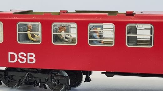 Inneneinrichtung für Märklin 4045: DSB Abteilwagen 2. Klasse (hellgrau)