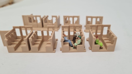 Inneneinrichtung für Märklin 4055 (4059 LED): DB TEE Abteilwagen