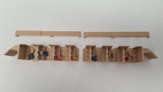 Inneneinrichtung für Märklin 346/1 346/6 4006 4014 4020: DB Abteilwagen Schürzenwagen D-ZUG