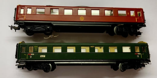 Inneneinrichtung für Märklin 346/1 346/6 4006 4014 4020: DB Abteilwagen Schürzenwagen D-ZUG