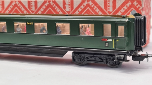Inneneinrichtung für Märklin 346/1 346/6 4006 4014 4020: DB Abteilwagen Schürzenwagen D-ZUG
