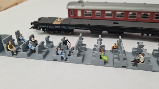 Inneneinrichtung für Fleischmann 5155 1534 : SJ Personenwagen 2. Klasse