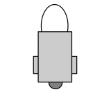 LED-Leuchtmittel (Ersatz für 600150) BA5S 19V