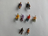 Musterset : Sitzende Figuren (2x 1:87 - 4x 1:100 - 2x 1:120)