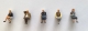 Set feiner Figuren 1:87, sitzend, farbig assortiert, 5 Stk.