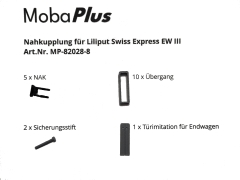 Nahkupplungsset für Liliput Swiss Express EW III