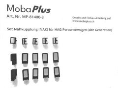 Set Nahkupplung (NAK) für HAG Personenwagen (alte Generation)