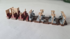 Inneneinrichtung für Märklin 4067: DB Umbauwagen 1. und 2. Klasse Mehrfarbig